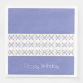 Bloemen patroon in Mauve en wit Servet (Voorkant)