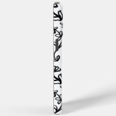 Bloemen Patroon in zwart-wit Case-Mate iPhone Case (Achterkant / Rechts)