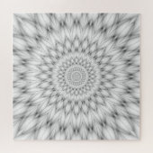 Bloemen Patroon in zwart-wit Legpuzzel (Horizontaal)