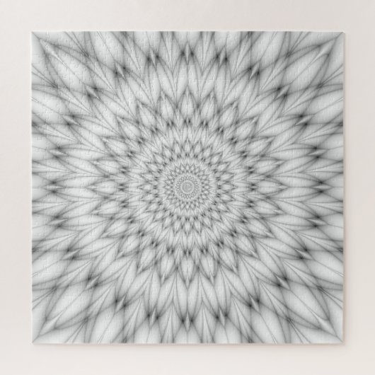 Bloemen Patroon in zwart-wit Legpuzzel (Verticaal)
