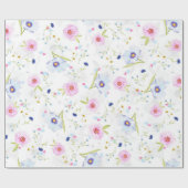 Bloemen Patroon Inpakpapier (Vlak)