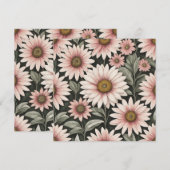 Bloemen patroon kaart (Voorkant / Achterkant)