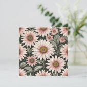 Bloemen patroon kaart (Staand voorkant)