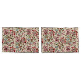 Bloemen Patroon Kleurrijke Trendy Bloemen Roze Gro Kussensloop