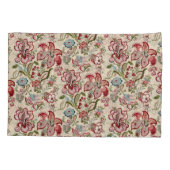 Bloemen Patroon Kleurrijke Trendy Bloemen Roze Gro Kussensloop (Achterkant-Links)