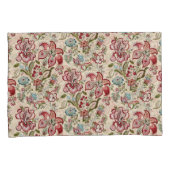 Bloemen Patroon Kleurrijke Trendy Bloemen Roze Gro Kussensloop (Voorkant-Rechts)