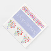 Bloemen Patroon Kunst Servet (Hoek)