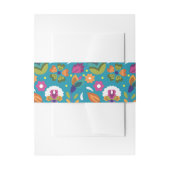 Bloemen Patroon Mexicaanse bruiloft Kleurrijk Uitnodigingen Wikkel (Voorkant Voorbeeld)