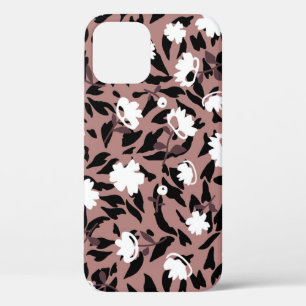 Bloemen patroon op luipaard achtergrond. Case-Mate iPhone case