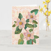 bloemen Patroon op Patroonkunst Kaart 1 (Gele Bloem)