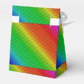 Bloemen Patroon Regenboog Herfst Bruiloft Bedankdoosjes (Achterkant)