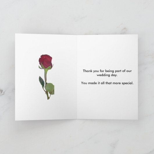 Bloemen Patroon Regenboog Herfst Bruiloft Bedankkaart (Binnen)