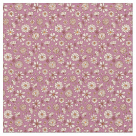 Bloemen patroon rode achtergrond Stof