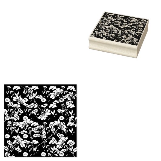 Bloemen patroon Rubber Stamp Rubberstempel (Gestempeld)