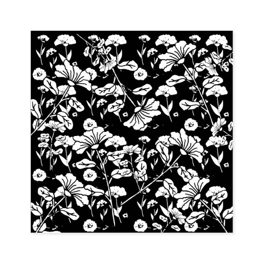 Bloemen patroon Rubber Stamp Rubberstempel (Afrduk)
