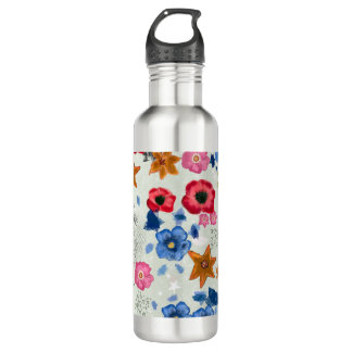 Bloemen Patroon Waterfles Waterfles