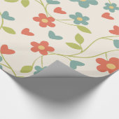 Bloemen Patroon Wrapping Papier (Hoek)