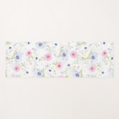 Bloemen Patroon Yoga Mat (Voorkant (horizontaal))