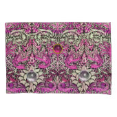 BLOEMEN,PAUWEN, DRAGONEN,ROZE WITTE EDELGESTEENTEN KUSSENSLOOP (Voorkant-Links)