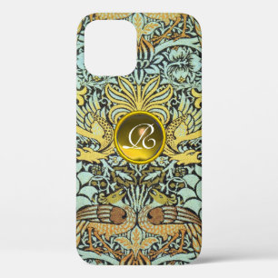 BLOEMEN,PAUWEN EN DRACEN GELE EDELMETALEN MONOGRAA Case-Mate iPhone CASE