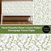 Bloemen Peaceful Green Leaves Decoupage Tissuepapier