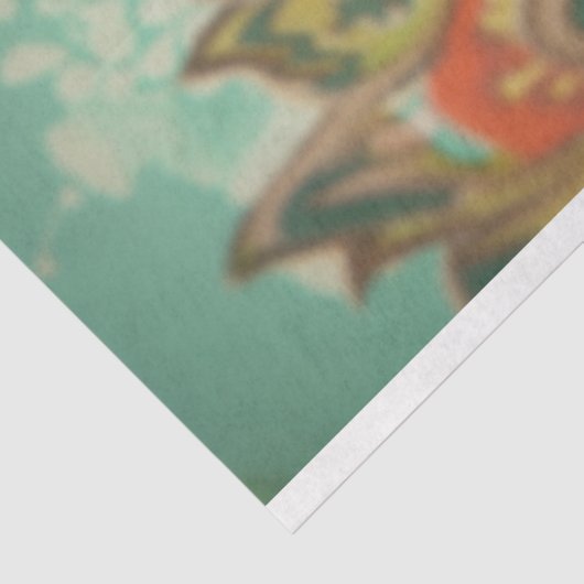  Bloemen Peacock Spider Decoupage Tissuepapier (Detail)