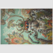  Bloemen Peacock Spider Decoupage Tissuepapier (Voorkant)