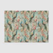 Bloemen Peacock  Textuur look flower Tissuepapier (Voorkant)