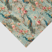 Bloemen Peacock  Textuur look flower Tissuepapier (Detail)