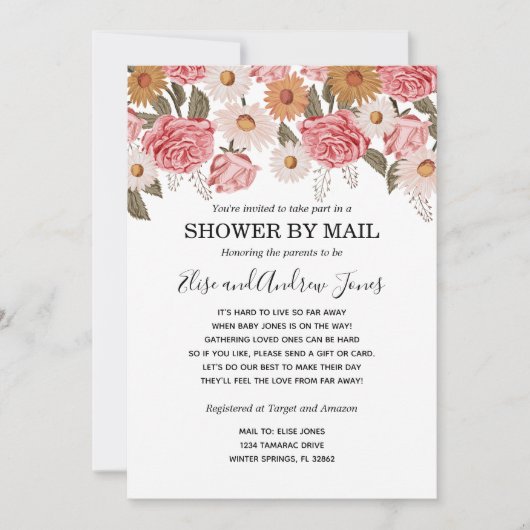  bloemen per post over lange afstanden kaart (Voorkant)