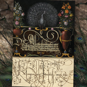 Bloemen, peracock, Butterflies en kalligrafie Tissuepapier