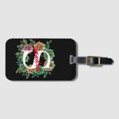 BLOEMEN PERSONALISEER Aangepaste LETTER Bagagelabel (Voorkant (horizontaal))