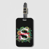 BLOEMEN PERSONALISEREN AANGEPASTE BRIEF BAGAGELABEL (Voorkant (verticaal))