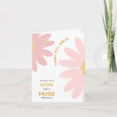 Bloemen Personeel Waardering Bedankkaart (Voorkant)