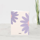 Bloemen Personeel Waardering Bedankkaart (Achterkant)