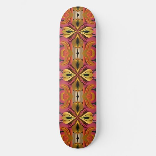 bloemen persoonlijk skateboard (Voorkant)