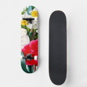 bloemen persoonlijk skateboard (Voorkant)
