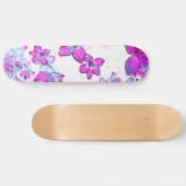 bloemen persoonlijk skateboard (Horizontaal)