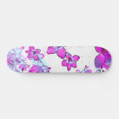 bloemen persoonlijk skateboard (Horizontaal)