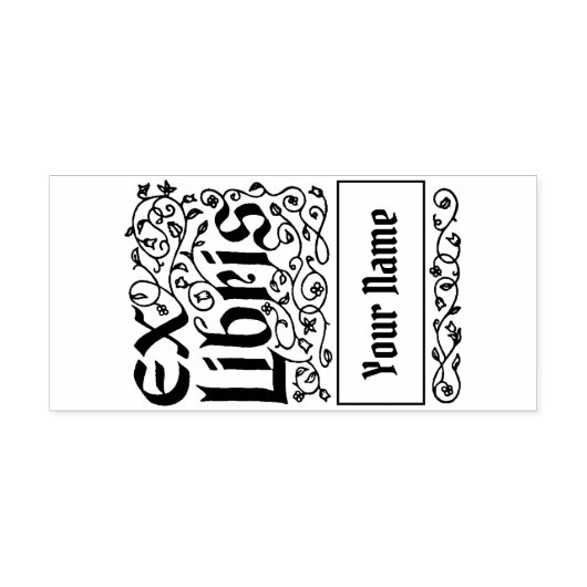  Bloemen Persoonlijke Ex-Libris Sjabloon Rubberstempel (Afrduk)