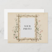  Bloemen Persoonlijke Foto Briefkaart (Voorkant / Achterkant)