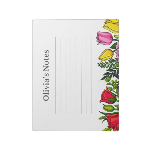 Bloemen Persoonlijke notities Notitieblok (Linkerzijde)