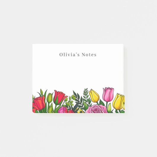 Bloemen Persoonlijke notities Post-it® Notes (Voorkant)