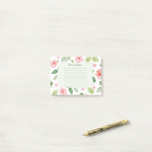 Bloemen Persoonlijke notities Post-it® Notes (Op bureau)