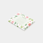 Bloemen Persoonlijke notities Post-it® Notes (Schuin)