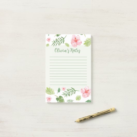 Bloemen Persoonlijke notities Post-it® Notes (Op bureau)