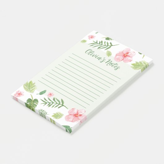 Bloemen Persoonlijke notities Post-it® Notes (Schuin)