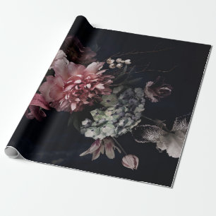 bloemen. pinda's, tulpen, lily, hydrangea cadeaupapier