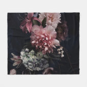 bloemen. pinda's, tulpen, lily, hydrangea fleece deken (Voorkant (Horizontaal))