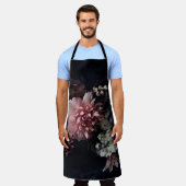 bloemen. pinda's, tulpen, lily, hydrangea schort (Gedragen)